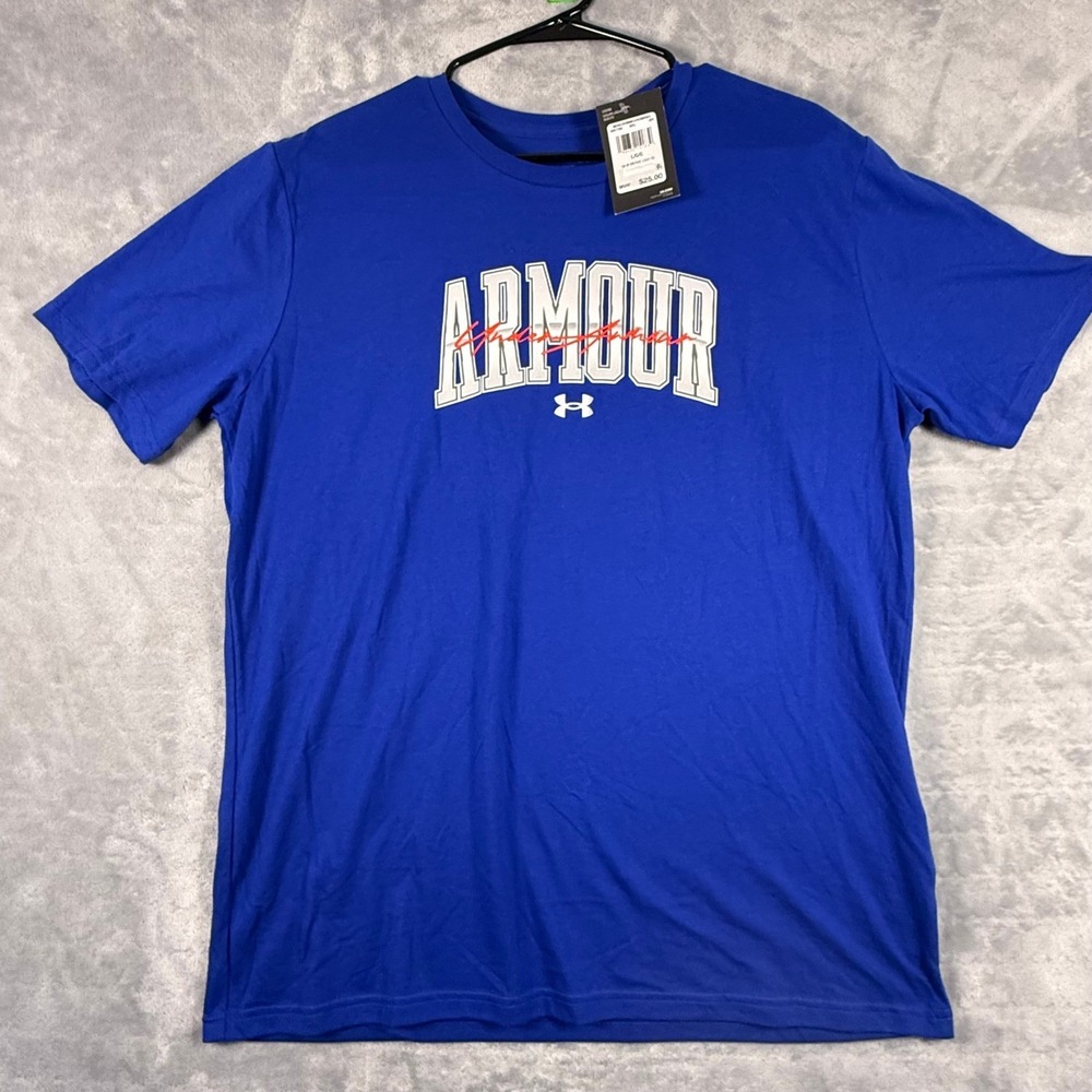 Blue Mens Large Under Armor T-Shirt‎